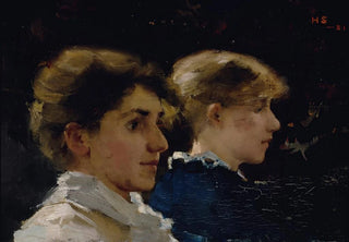 Helene Schjerfbeck - Two Profiles Marianne Preindlsberger In Front.webp