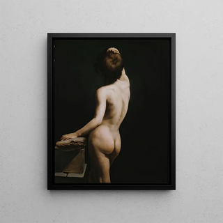 Horace Vernet - Academic Study of Adolescent Boy Seen from Behind.webp