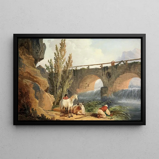 Hubert Robert - Bridge over a Cascade.webp