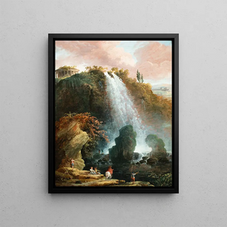 Hubert Robert - The Tivoli waterfalls with the Temple of the Sibyl.webp