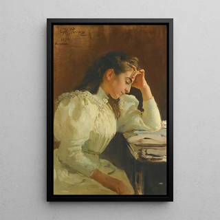 Ilya Efimovich Repin - Portrait Of A Neapolitan Girl.webp