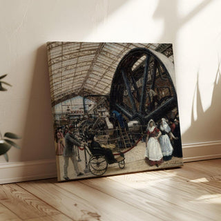 Intérieur de la galerie des machines à l'exposition universelle de 1889 - Louis Béroud | Reproduction Tableau Décoration murale affiche copie
