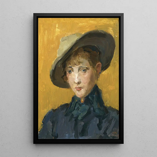 Isaac Israls - An Elegant Girl In A Hat.webp
