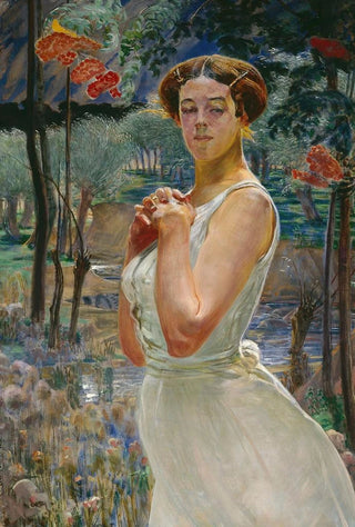 Jacek Malczewski - Portrait of a woman against a rowanberry grove.webp