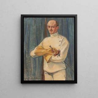 James C Kulhanek - The Fencer James C Kulhanek self portrait.webp