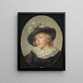 JeanHonor Fragonard - Portrait de jeune garon avec un chapeau plumes.webp