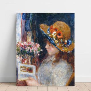 Jeune Fille lisant - Pierre-Auguste Renoir | Reproduction Tableau Décoration murale affiche copie