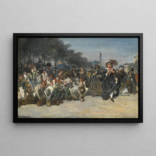 Johan Barthold Jongkind - Le March aux fleurs Boulevard Richard Lenoir Paris.webp