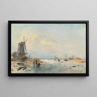 Johan Barthold Jongkind - Scne Dhiver En Hollande.webp