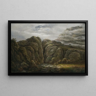 Johan Christian Dahl - Norwegian Mountain Landscape.webp