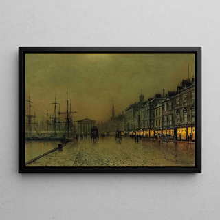John Atkinson Grimshaw - Greenock dockside by night.webp