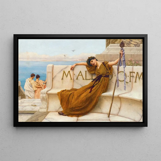 John William Godward - A Priestess Of Bacchus.webp