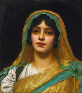 John William Godward - Head Of A Girl Atalanta.webp