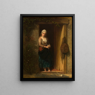 Jozef Israls - Ida the Fishermans Daughter at the Doorway.webp