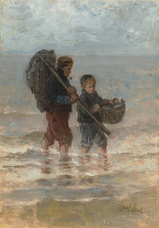 Jozef Israls - Two Children Wading.webp