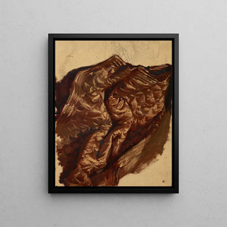 Jzef Simmler - Study of a Brocade Hanging.webp