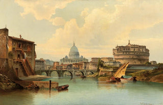 Karl Kaufmann - Rome View Of Castel Santangelo.webp
