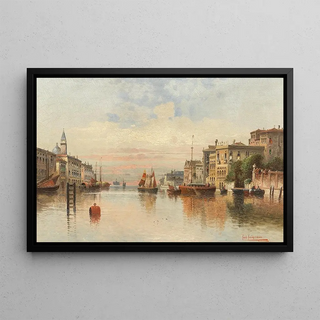 Karl Kaufmann - Venice a View of a Canal.webp