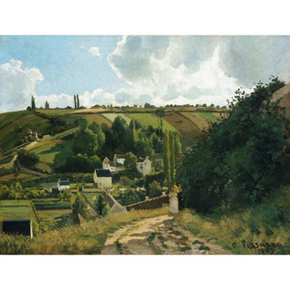 La Côte de Jalais, Pontoise - Camille Pissarro | Reproduction Tableau Décoration murale affiche copie