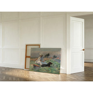 La Femme au Chien - Pierre Bonnard | Reproduction Tableau Décoration murale affiche copie