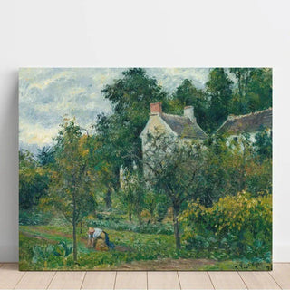 La Maison Rondest et son jardin à l'Hermitage, Pontoise - Camille Pissarro | Reproduction Tableau Décoration murale affiche copie