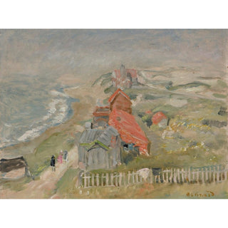 La Maison au Bord du Chemin ou Maisons sur la Falaise - Pierre Bonnard | Reproduction Tableau Décoration murale affiche copie
