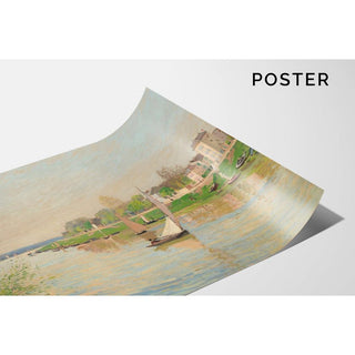 La Seine à Argenteuil- Alfred Sisley | Reproduction Tableau Décoration murale affiche copie