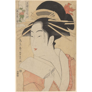 La courtisane Kisegawa - Kitagawa Utamaro | Reproduction Tableau Décoration murale affiche copie
