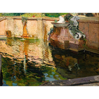 La fontaine aux chevaux, La Granja - Joaquín Sorolla | Reproduction Tableau Décoration murale affiche copie