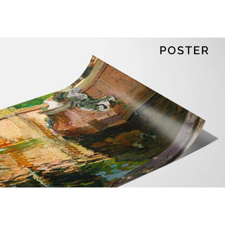 La fontaine aux chevaux, La Granja - Joaquín Sorolla | Reproduction Tableau Décoration murale affiche copie