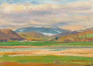 Ladislav Mednynszky - A Spring Landscape at the Foot of the Tatras.webp