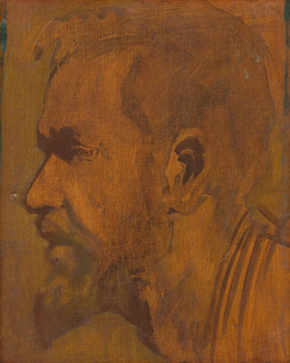 Ladislav Mednynszky - Head Study of a Thinker.webp