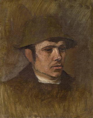 Ladislav Mednynszky - Head of a Worker in a Hat.webp