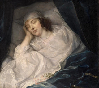 Lady Digby sur son lit de mort - Anthony van Dyck