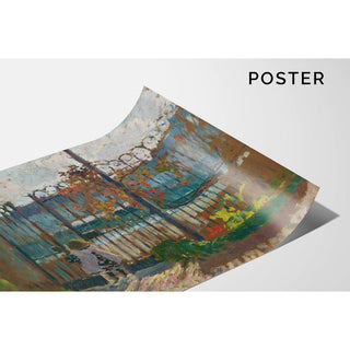 Lagny, Nono à la Grille du Jardin - Henri Lebasque | Reproduction Tableau Décoration murale affiche copie