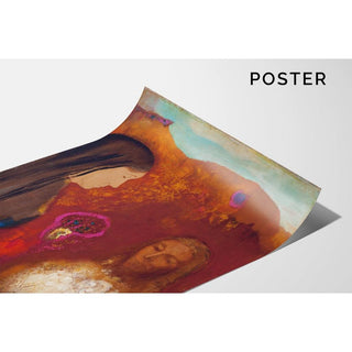 Le Christ et la Samaritaine Le bouquet de fleurs blanches - Odilon Redon | Reproduction Tableau Décoration murale affiche copie