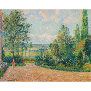 Le Jardin d'Octave Mirbeau, la Terrasse, Les Damps - Camille Pissarro | Reproduction Tableau Décoration murale affiche copie