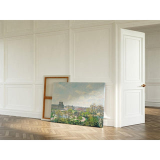 Le Jardin des Tuileries et le Pavillon de Flore, Matin, Printemps - Camille Pissarro | Reproduction Tableau Décoration murale affiche copie