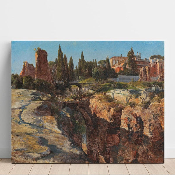 Riproduzione del dipinto Le Palatin à Rome - Edward Theodore Compton