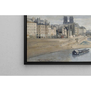 Le Quai des Orfèvres et le Pont Saint-Michel - Jean-Baptiste-Camille Corot | Reproduction Tableau Décoration murale affiche copie