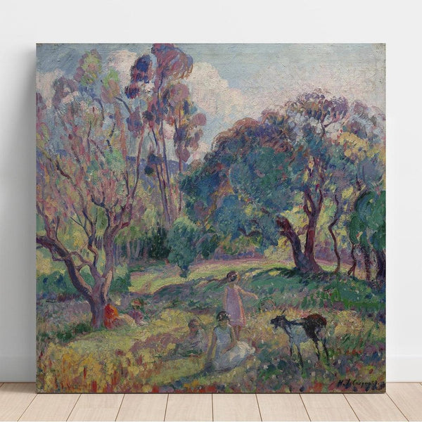 Riproduzione del dipinto Il riposo sotto gli alberi - Henri Lebasque