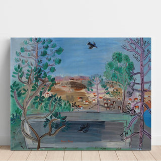 Le Réservoir à Golfe-Juan, à l'Oiseau - Raoul Dufy | Reproduction Tableau Décoration murale affiche copie