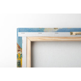 Le battage du blé au village - Henry Moret | Reproduction Tableau Décoration murale affiche copie