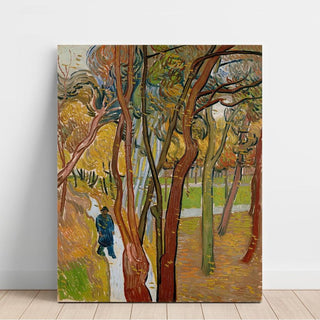 Le jardin de l'hôpital Saint-Paul La chute des feuilles - Vincent van Gogh | Reproduction Tableau Décoration murale affiche copie