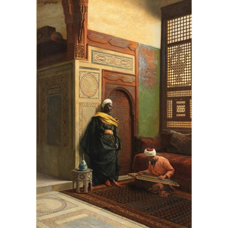 Le joueur de Qanun - Ludwig Deutsch | Reproduction Tableau Décoration murale affiche copie