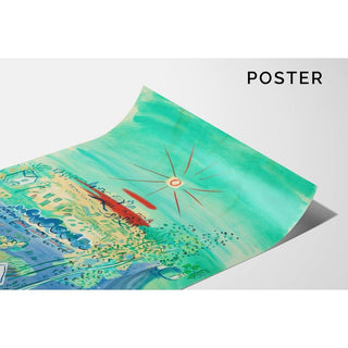 Le train bleu - Raoul Dufy | Reproduction Tableau Décoration murale affiche copie