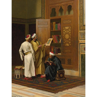 Les universitaires - Ludwig Deutsch | Reproduction Tableau Décoration murale affiche copie