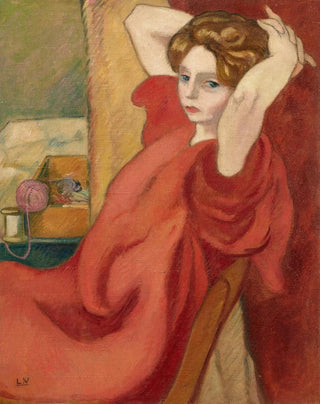 Louis Valtat - Portrait de Mme Valtat les mains derrire la tte.webp