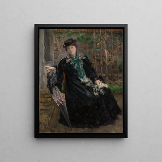 Lovis Corinth - Bildnis Frau Charlotte BerendCorinth im Garten.webp