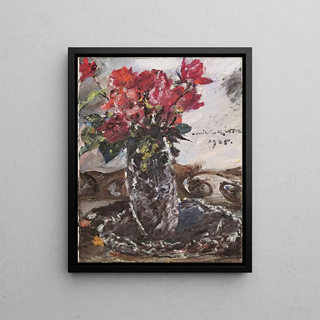 Lovis Corinth - Rote Rosen.webp
